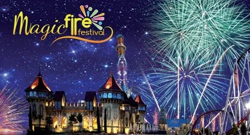 Festival dei fuochi artificiali a Magicland, il parco di Valmontone